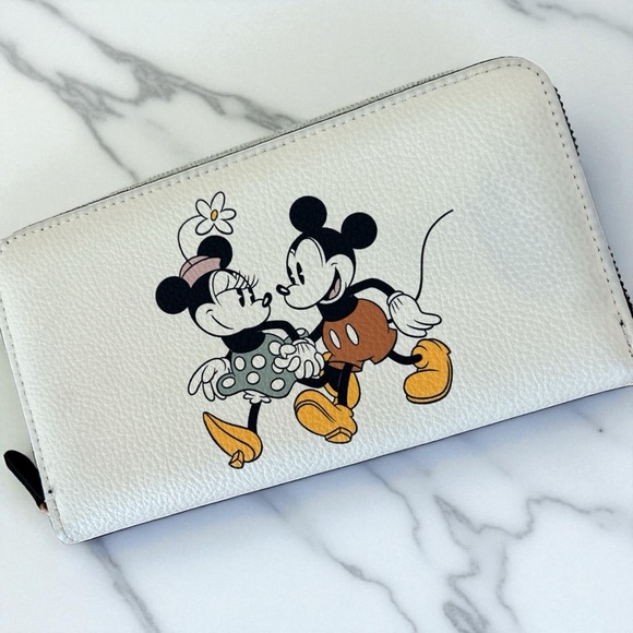 Mickey Mouse and Minnie Mouse Disney Alidi Zip Around Wallet - Picture 2 of 4